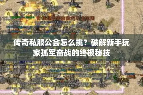 传奇私服公会怎么挑？破解新手玩家孤军奋战的终极秘技