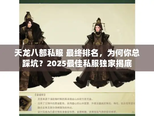 天龙八部私服 最终排名，为何你总踩坑？2025最佳私服独家揭底