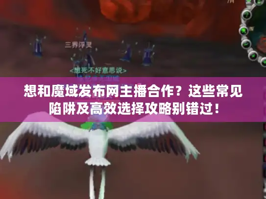 想和魔域发布网主播合作？这些常见陷阱及高效选择攻略别错过！