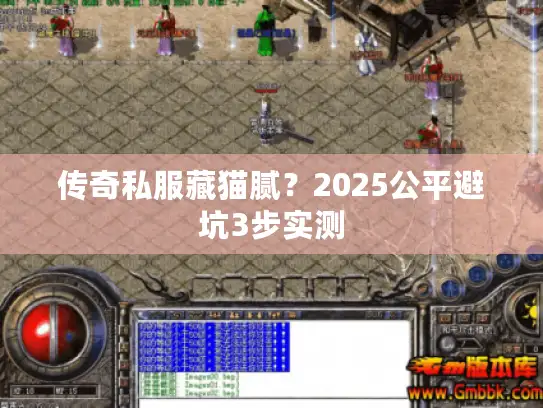 传奇私服藏猫腻?2025公平避坑3步实测 传奇私服藏猫腻?2025公平避坑3步实测