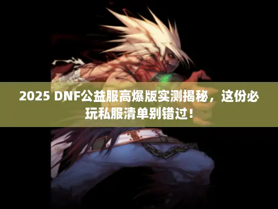 2025 DNF公益服高爆版实测揭秘，这份必玩私服清单别错过！