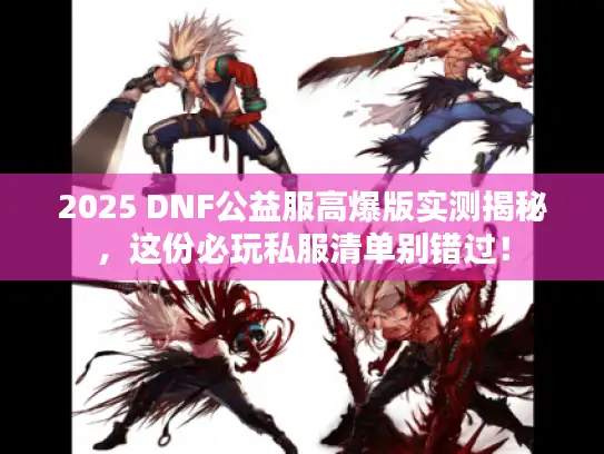 2025 DNF公益服高爆版实测揭秘，这份必玩私服清单别错过！