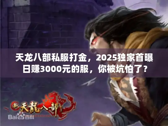 天龙八部私服打金，2025独家首曝日赚3000元的服，你被坑怕了？