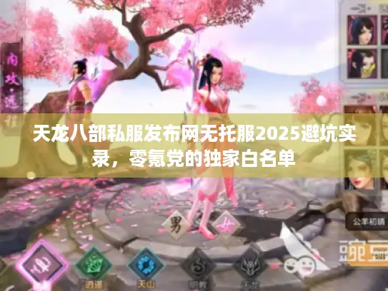 天龙八部私服发布网无托服2025避坑实录，零氪党的独家白名单