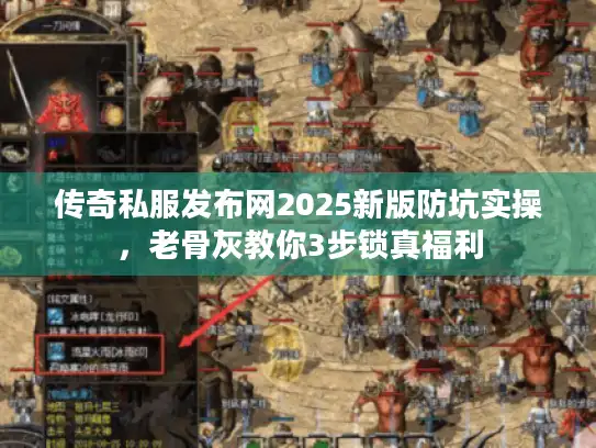 传奇私服发布网2025新版防坑实操，老骨灰教你3步锁真福利