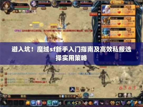 避入坑！魔域sf新手入门指南及高效私服选择实用策略