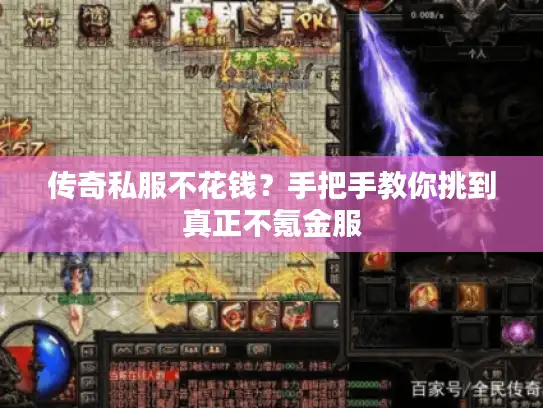 传奇私服不花钱？手把手教你挑到真正不氪金服