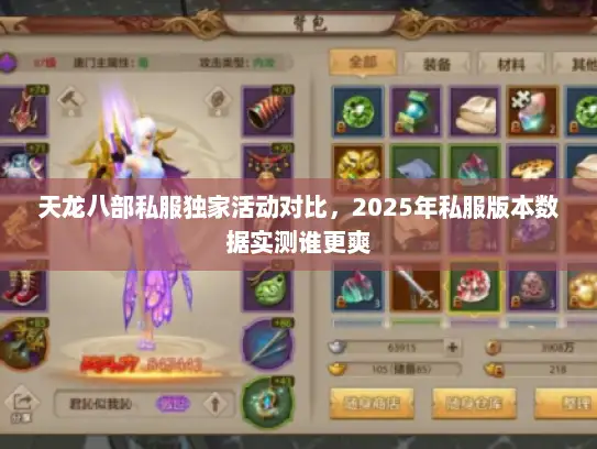 天龙八部私服独家活动对比，2025年私服版本数据实测谁更爽