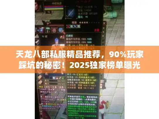 天龙八部私服精品推荐,90%玩家踩坑的秘密!2025独家榜单曝光 天龙八部私服精品推荐,90%玩家踩坑的秘密!2025独家榜单曝光