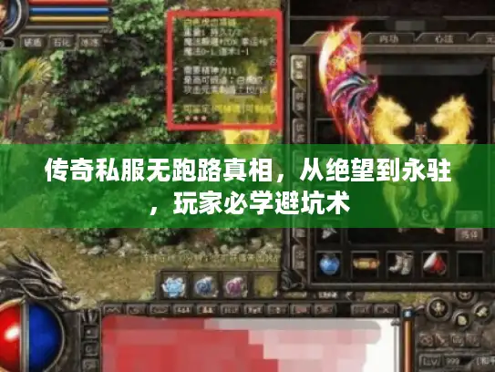 传奇私服无跑路真相，从绝望到永驻，玩家必学避坑术
