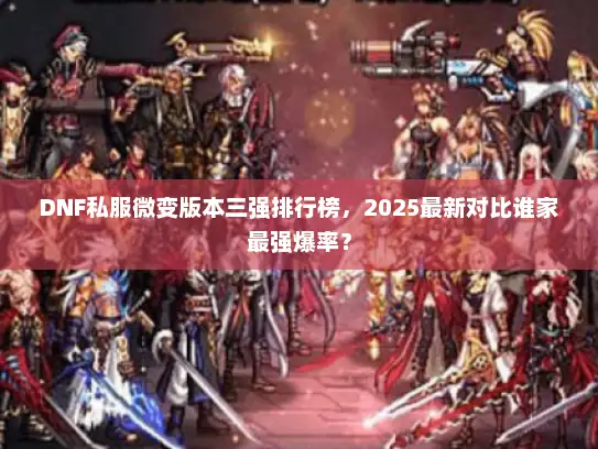 DNF私服微变版本三强排行榜，2025最新对比谁家最强爆率？