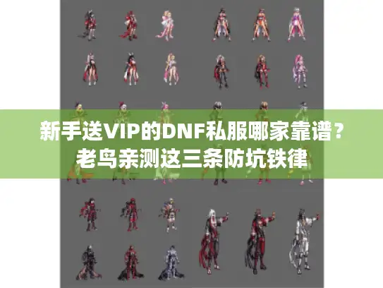 新手送VIP的DNF私服哪家靠谱？老鸟亲测这三条防坑铁律