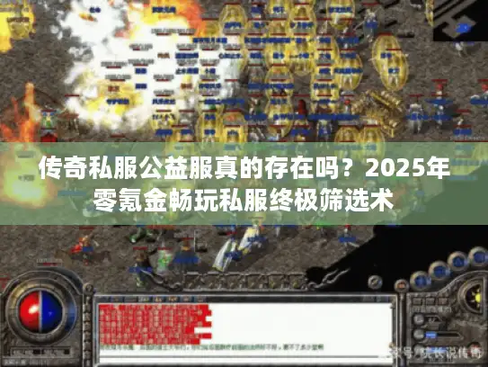 传奇私服公益服真的存在吗？2025年零氪金畅玩私服终极筛选术