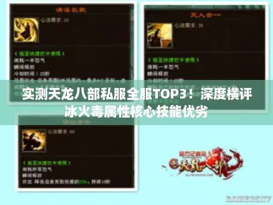 实测天龙八部私服全服TOP3！深度横评冰火毒属性核心技能优劣