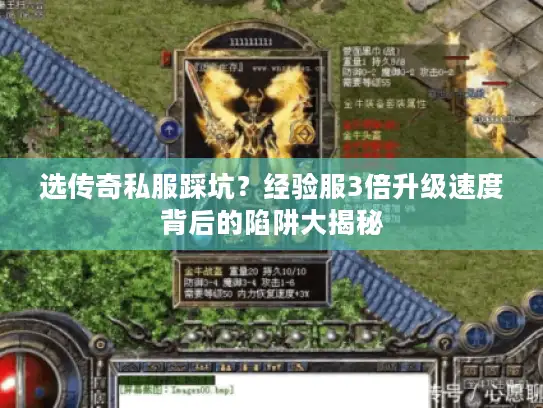 选传奇私服踩坑？经验服3倍升级速度背后的陷阱大揭秘