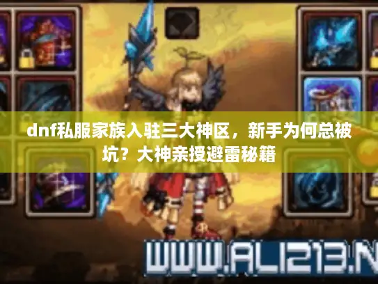 dnf私服家族入驻三大神区，新手为何总被坑？大神亲授避雷秘籍