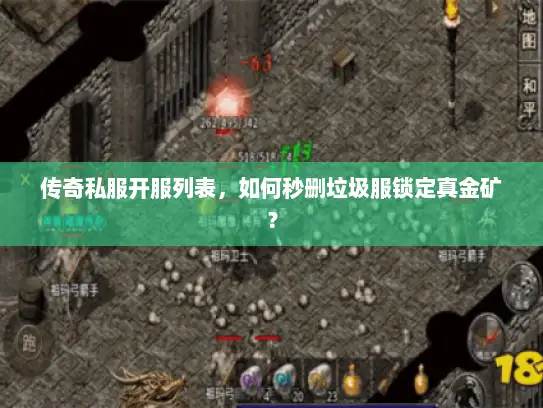 传奇私服开服列表，如何秒删垃圾服锁定真金矿？