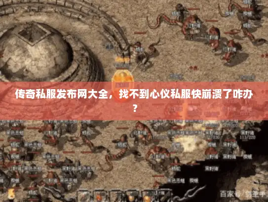 传奇私服发布网大全，找不到心仪私服快崩溃了咋办？