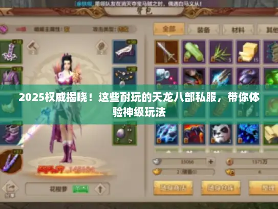 2025权威揭晓！这些耐玩的天龙八部私服，带你体验神级玩法