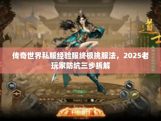 传奇世界私服经验服终极挑服法，2025老玩家防坑三步拆解