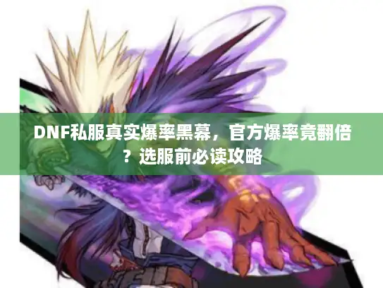 DNF私服真实爆率黑幕,官方爆率竟翻倍?选服前必读攻略 DNF私服真实爆率黑幕,官方爆率竟翻倍?选服前必读攻略