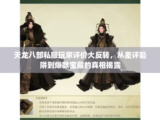 天龙八部私服玩家评价大反转，从差评陷阱到爆款宝藏的真相揭露