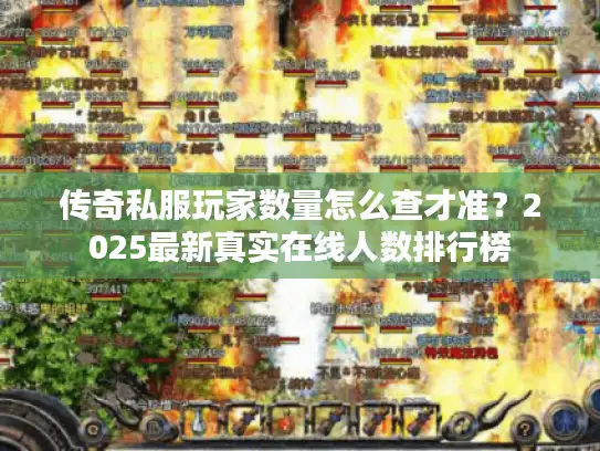 传奇私服玩家数量怎么查才准？2025最新真实在线人数排行榜