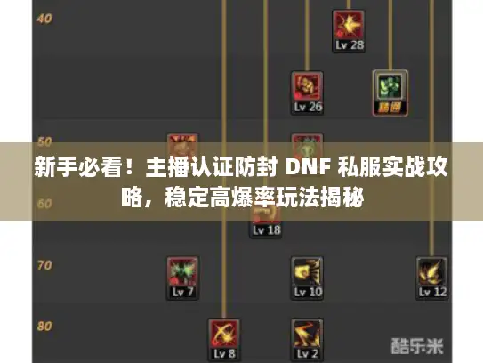 新手必看!主播认证防封 DNF 私服实战攻略,稳定高爆率玩法揭秘 新手必看!主播认证防封 DNF 私服实战攻略,稳定高爆率玩法揭秘