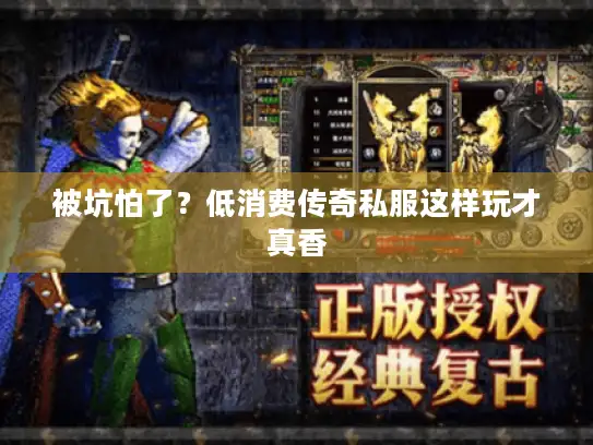 被坑怕了?低消费传奇私服这样玩才真香 被坑怕了?低消费传奇私服这样玩才真香