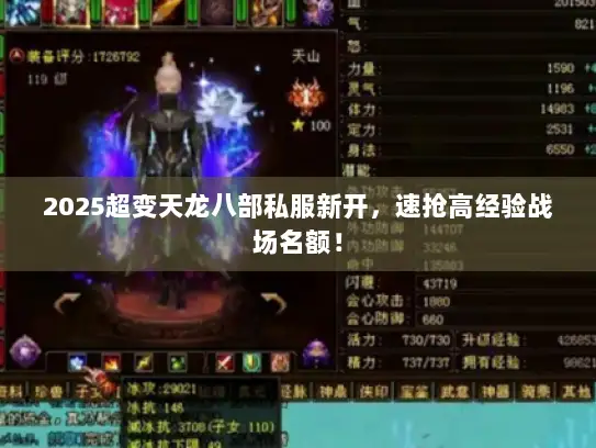 2025超变天龙八部私服新开，速抢高经验战场名额！