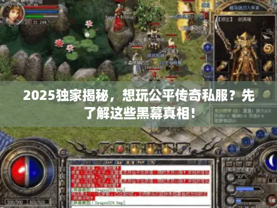 2025独家揭秘，想玩公平传奇私服？先了解这些黑幕真相！