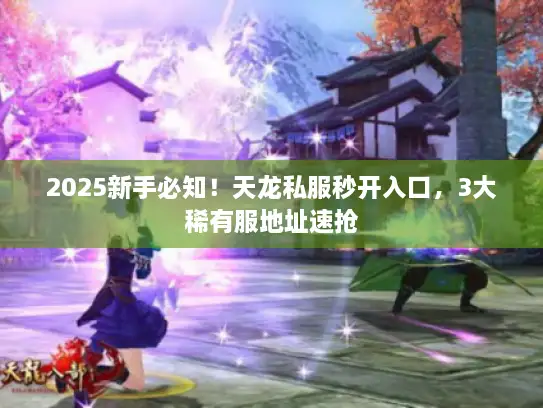 2025新手必知！天龙私服秒开入口，3大稀有服地址速抢