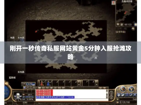 刚开一秒传奇私服网站黄金5分钟入服抢滩攻略
