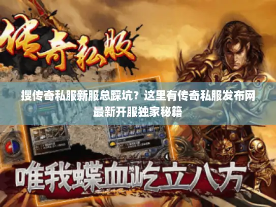 搜传奇私服新服总踩坑？这里有传奇私服发布网最新开服独家秘籍