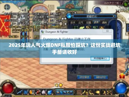 2025年玩人气火爆DNF私服怕踩坑？这份实战避坑手册请收好