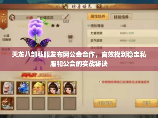 天龙八部私服发布网公会合作，高效找到稳定私服和公会的实战秘诀