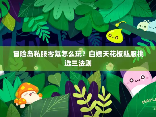 冒险岛私服零氪怎么玩？白嫖天花板私服挑选三法则
