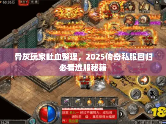 骨灰玩家吐血整理，2025传奇私服回归必看选服秘籍