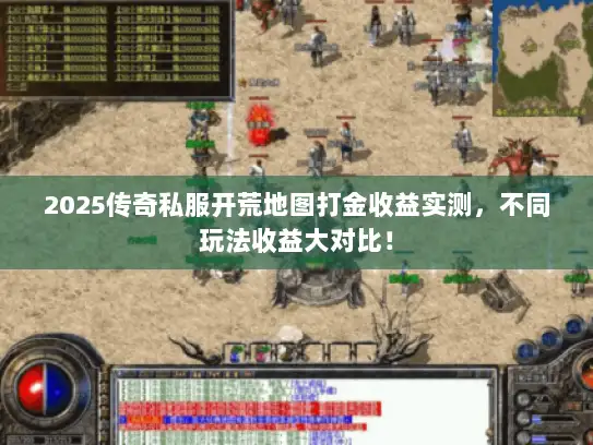 2025传奇私服开荒地图打金收益实测，不同玩法收益大对比！