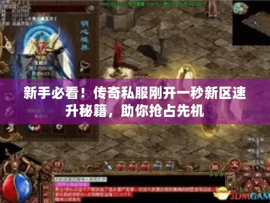 新手必看！传奇私服刚开一秒新区速升秘籍，助你抢占先机