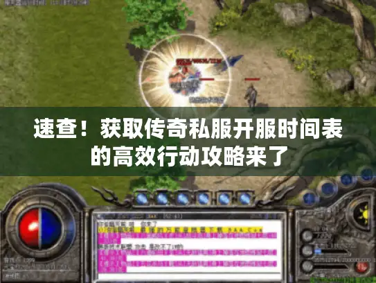 速查！获取传奇私服开服时间表的高效行动攻略来了