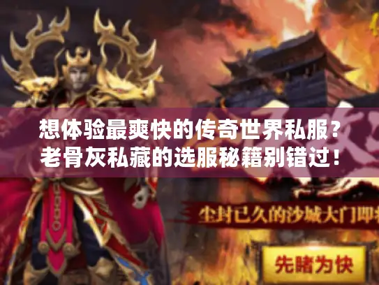想体验最爽快的传奇世界私服?老骨灰私藏的选服秘籍别错过! 想体验最爽快的传奇世界私服?老骨灰私藏的选服秘籍别错过!