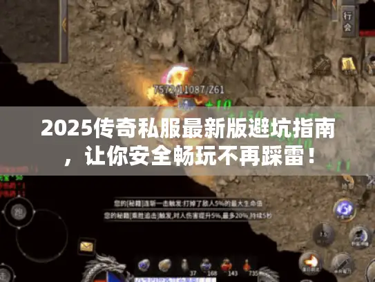 2025传奇私服最新版避坑指南，让你安全畅玩不再踩雷！