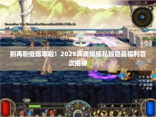 别再刷低爆率啦！2025真高爆版私服隐藏福利首次揭秘