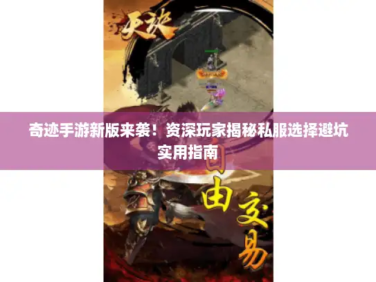 奇迹手游新版来袭！资深玩家揭秘私服选择避坑实用指南
