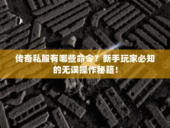 传奇私服有哪些命令？新手玩家必知的无误操作秘籍！