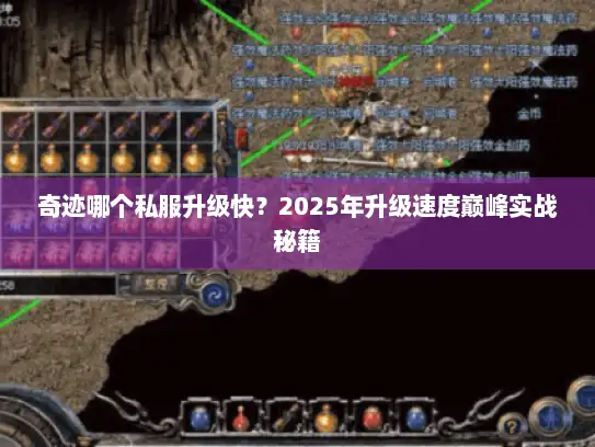 奇迹哪个私服升级快？2025年升级速度巅峰实战秘籍