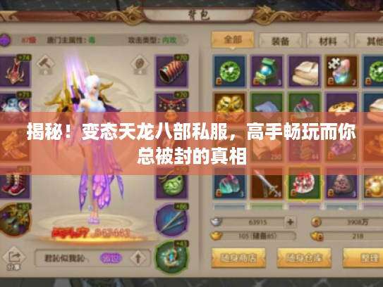 揭秘!变态天龙八部私服,高手畅玩而你总被封的真相 揭秘!变态天龙八部私服,高手畅玩而你总被封的真相