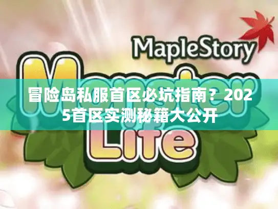 冒险岛私服首区必坑指南？2025首区实测秘籍大公开