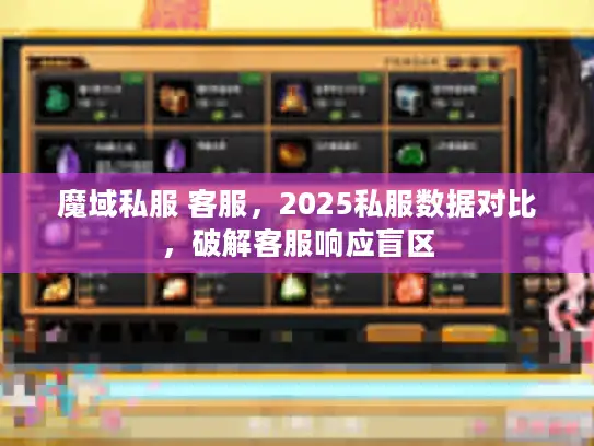 魔域私服 客服，2025私服数据对比，破解客服响应盲区